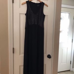 Black ASOS Maternity Gown US Size 4 with sequins